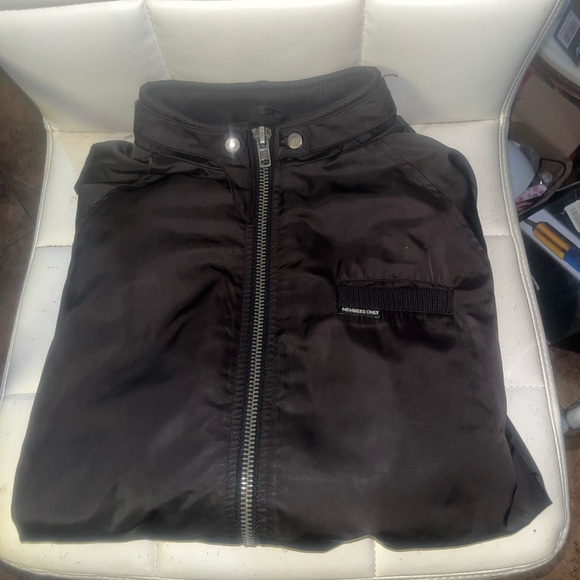 Members Only Women's Satin Bomber Jacket - Black, Size-Large - Picture 6 of 11